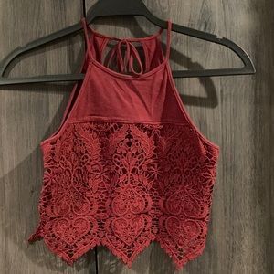 Garage Lace halter top